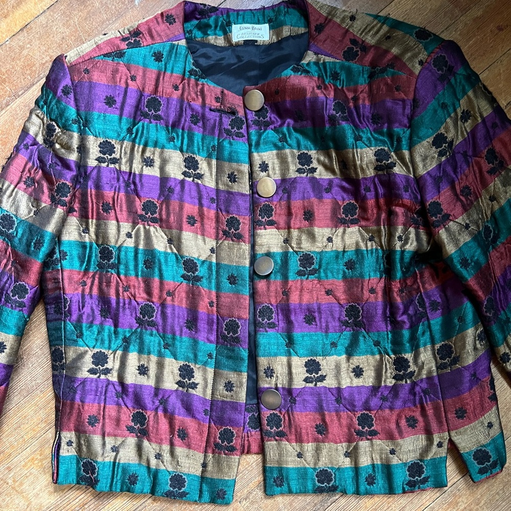 Vintage Neiman Marcus Quilted Jacket Size 6